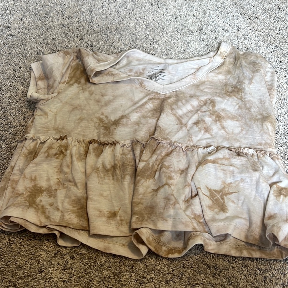 SO M ruffle shirt